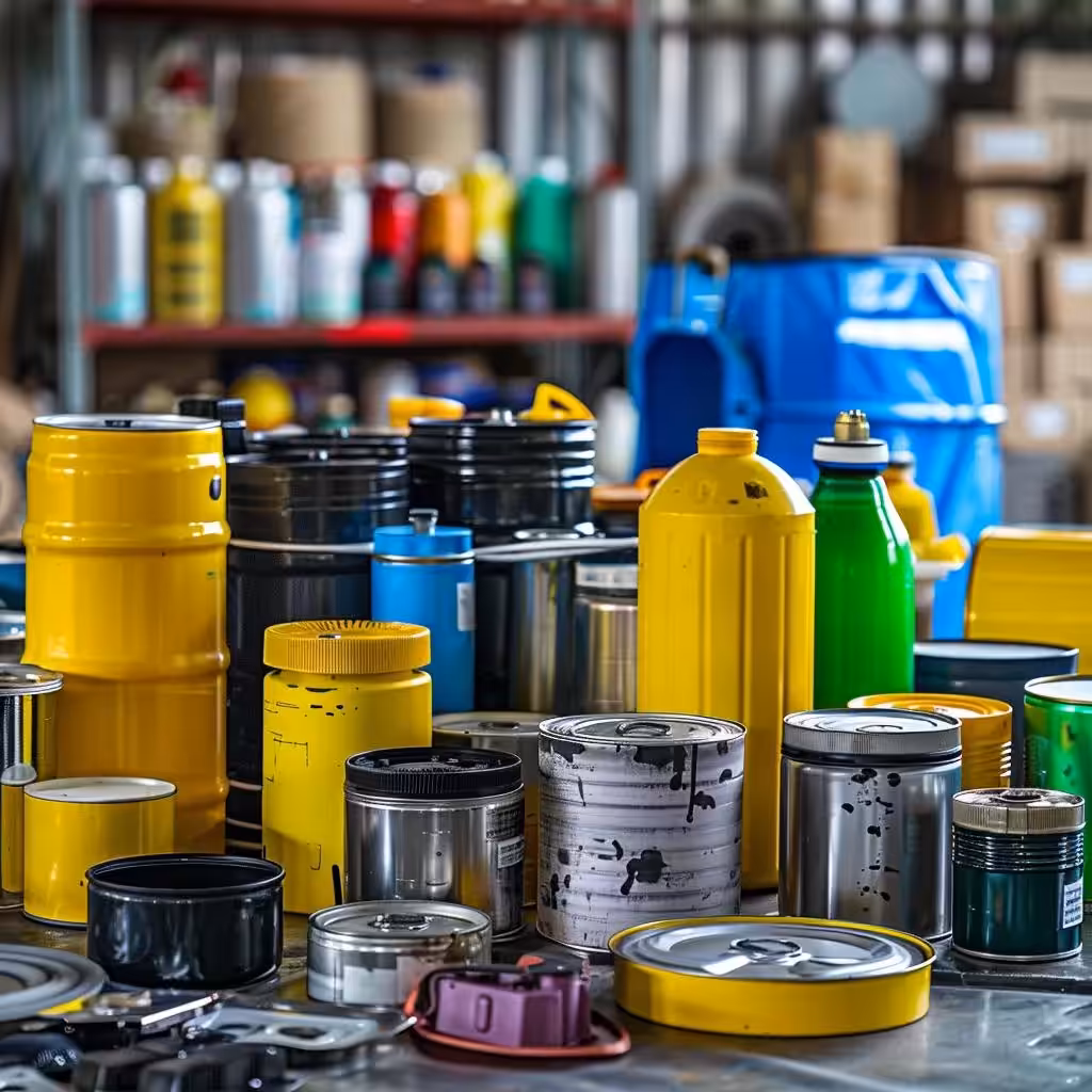 Collection of hazardous waste materials for safe disposal at a certified facility